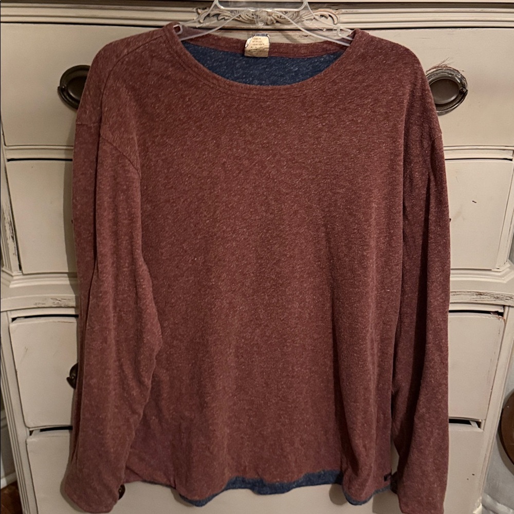 Faherty Cloud Cotton Reversible Long Sleeve Shirt XXL